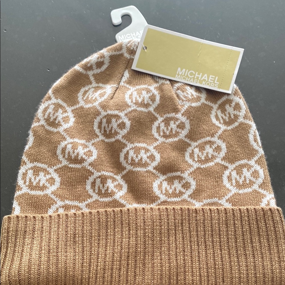 Michael Kors Brown Knit Beanie